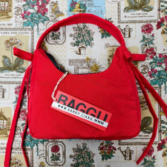 👑POSH NWT SANDY LIANG X BAGGU☆ BOW MINI BAG - Picture 1 of 4